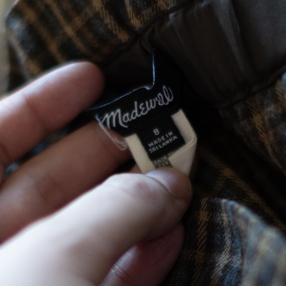 Madewell Plaid‎ Paperbag Tapered Pants - Picture 5 of 5